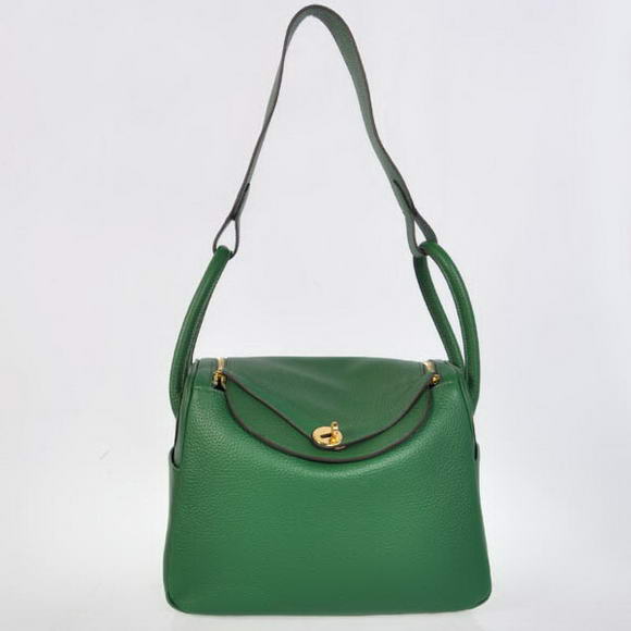 H1057 Hermes Lindy 30CM Havanne Borse 1057 Dark Green Leather